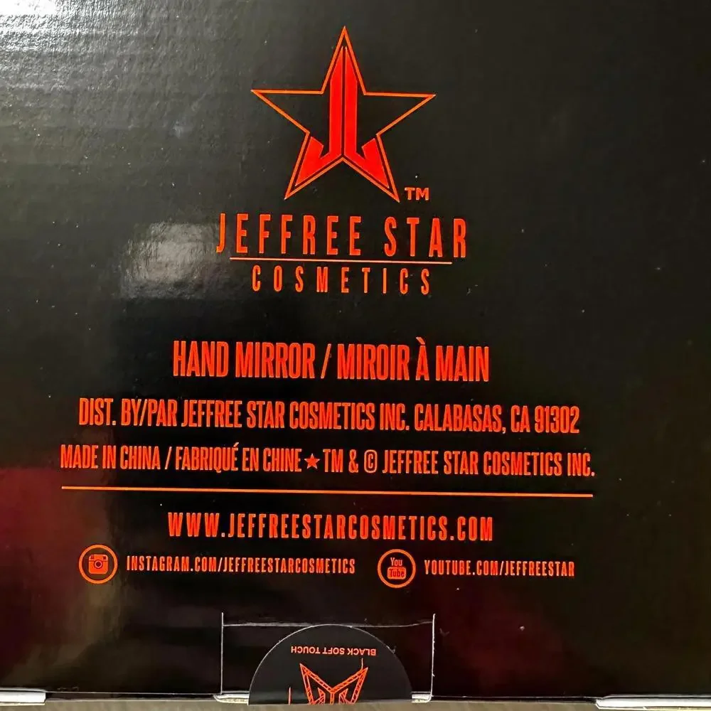 NIB Jeffree Star Limited Edition Halloween Spider Web Hand Mirror OS